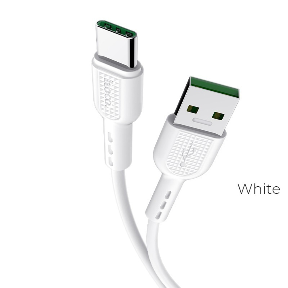 Кабель HOCO X33 USB-Type-C 5A 1м PVC White