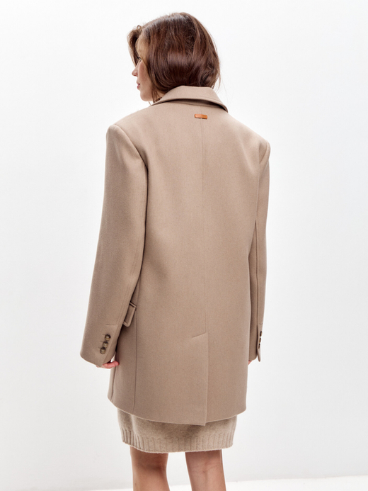 Жакет-пальто из шерсти