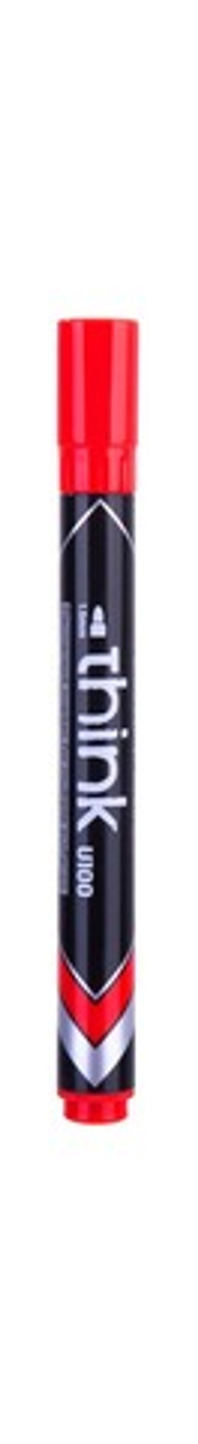 Маркер перманентный 2.0 Deli Think красный круглый пиш. наконечник EU10040