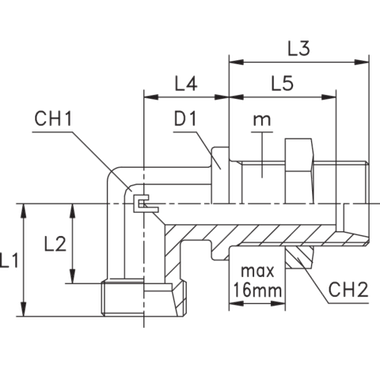 Соединение PD90 DS38 52х2 (корпус)