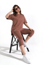 Костюм Стильная леди Виотекс КОРИЧНЕВЫЙ