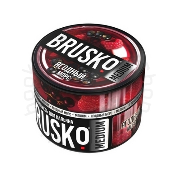 Бестабачная смесь для кальяна BRUSKO, 50 г, Ягодный морс, Medium (М)