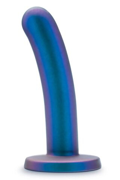 Синяя насадка с гладкой поверхностью Surrender 5.75 Inch Intermediate Pegging Dildo - 14,6 см. (Цвет: синий)
