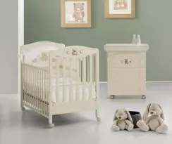 Детская кроватка на колесах Erbesi Tippy Jolie Ivory