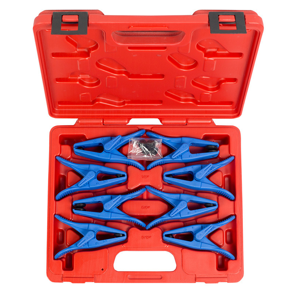 МАСТАК (102-10001C) Набор заглушек для патрубков с металлическими наконечниками, кейс, 8 предметов