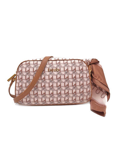 сумка-мессенджер + платок Liu Jo - коричневый(AA3329 E0538)