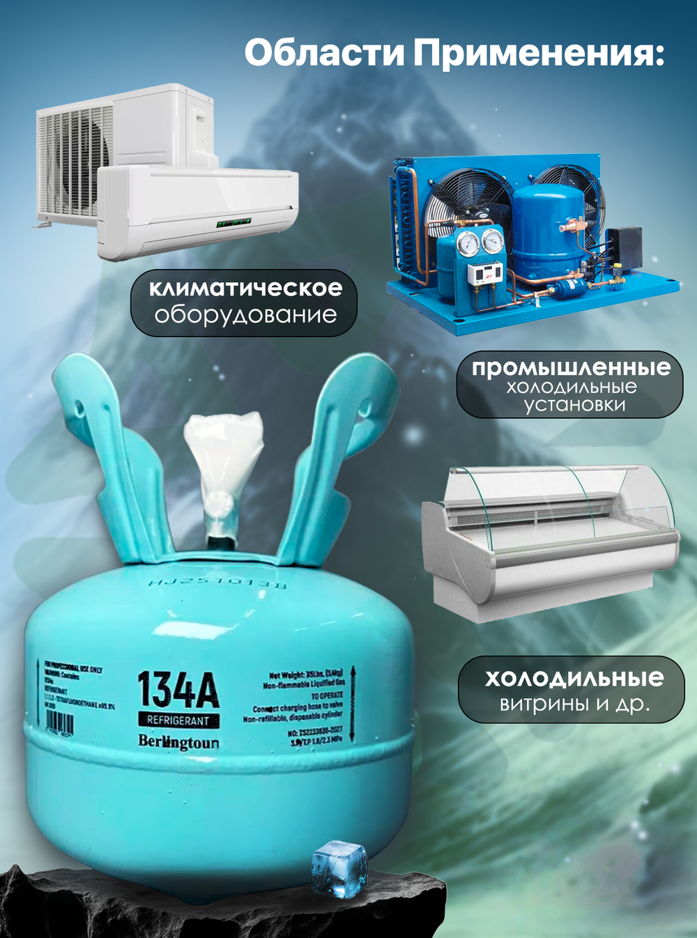 Фреон R134A 3,4 кг