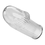 Прозрачная насадка на пенис Huel - 9 см. (Цвет: прозрачный)