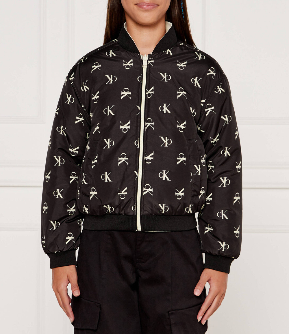 Двухсторонняя куртка бомбер Calvin Klein Jeans - черный(IG0IG02588)