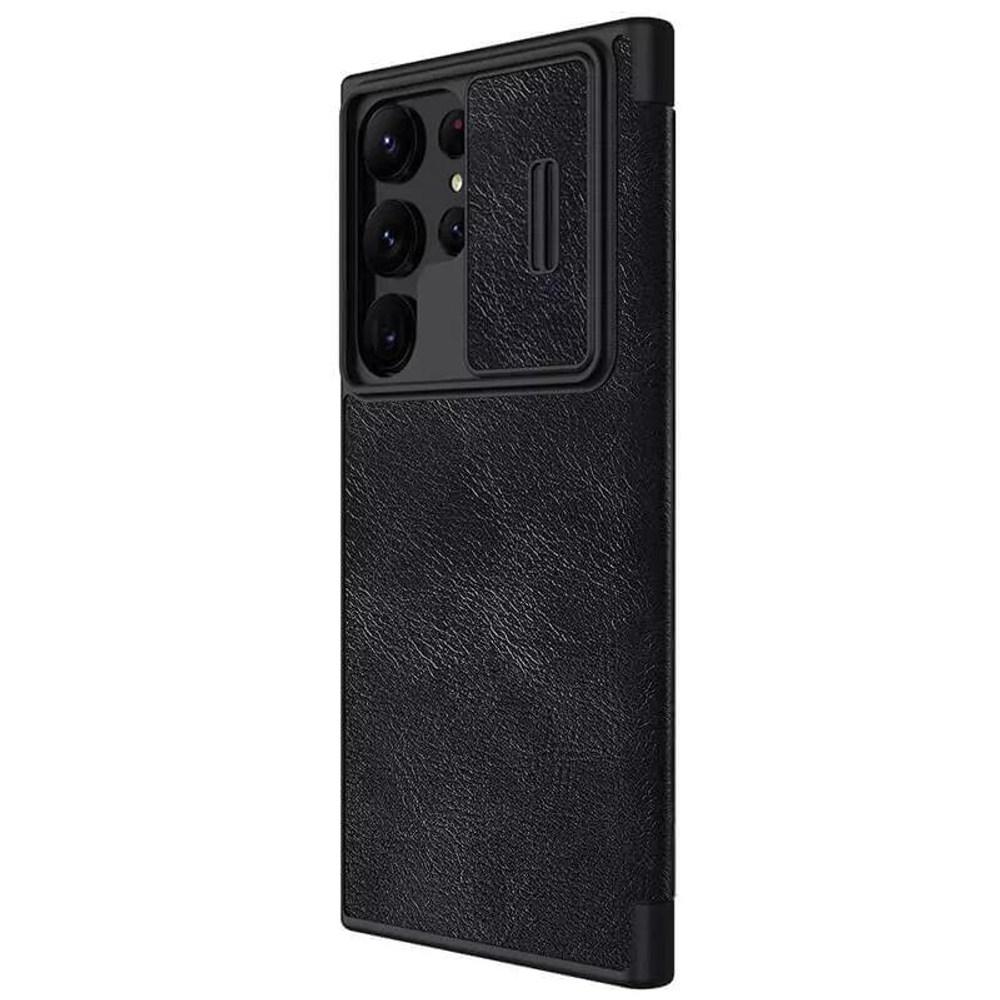 Кожаный чехол-книжка Nillkin Leather Qin Pro для Samsung Galaxy S23 Ultra