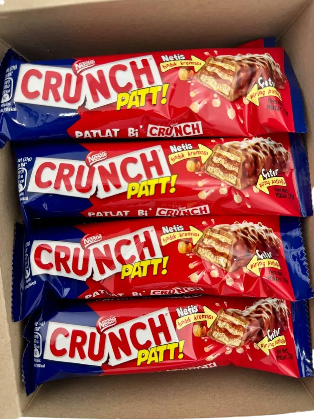 Шоколадный батончик Nestle Crunch Patt, 12шт