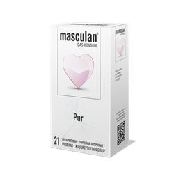 Презервативы Masculan Pur Ультратонкие с увеличенным количеством смазки, 21 шт.