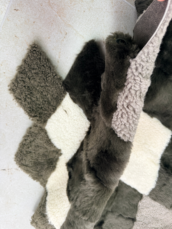 Меховой Коврик прикроватный накидка на кресло из овчины