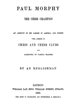 Paul Morphy, the chess champion | Frederick Milnes Edge