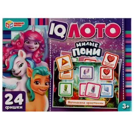 Лото-IQ Милые пони. 29132 Умные игры