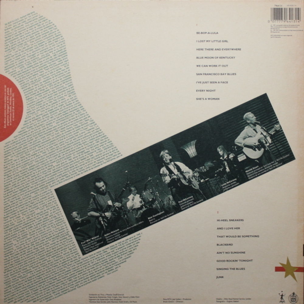 Paul McCartney / Unplugged - The Official Bootleg (LP)
