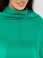 Лонгслив оверсайз зеленый