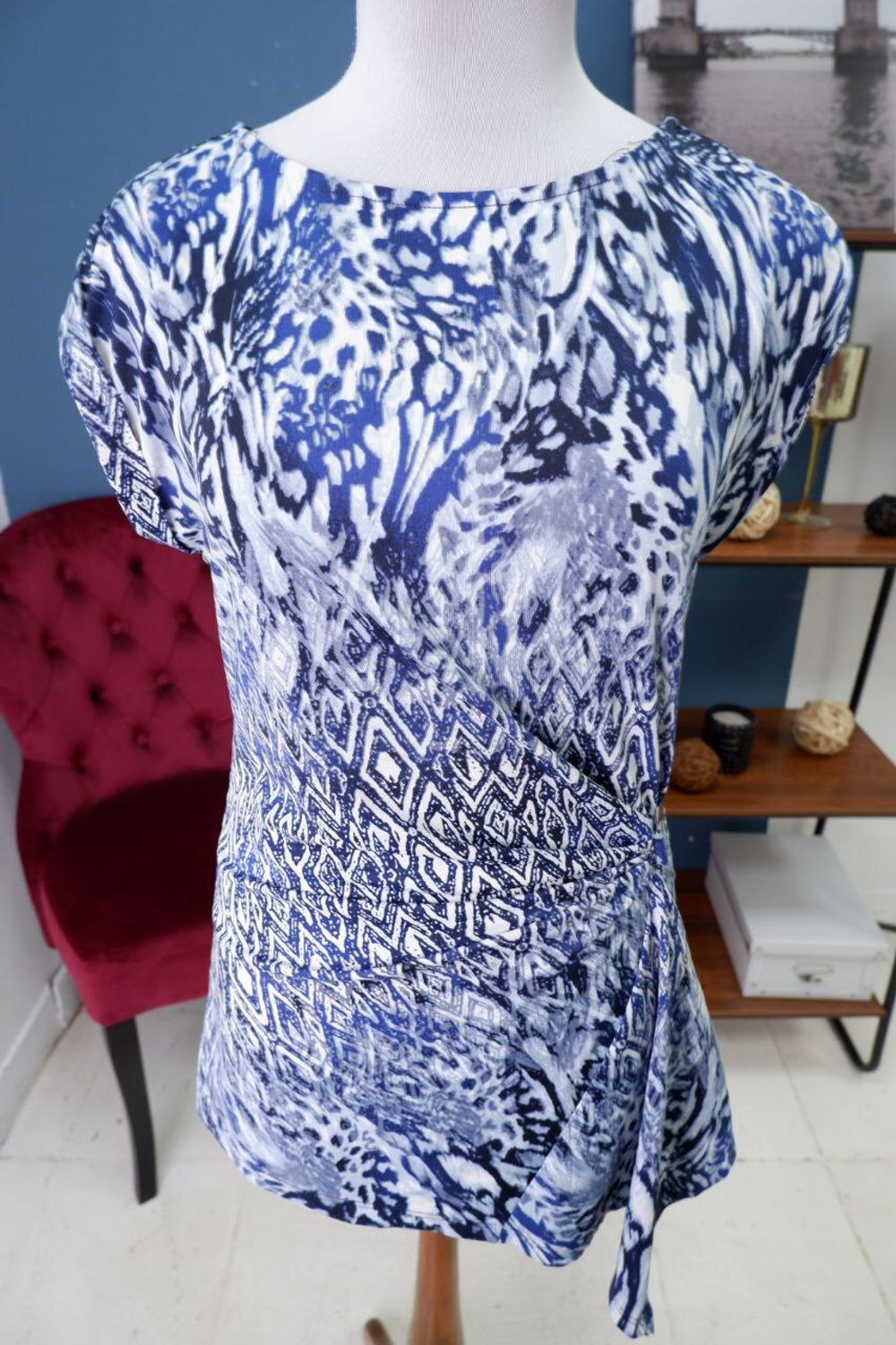 Блузка Smart Concept с принтом 48 размер