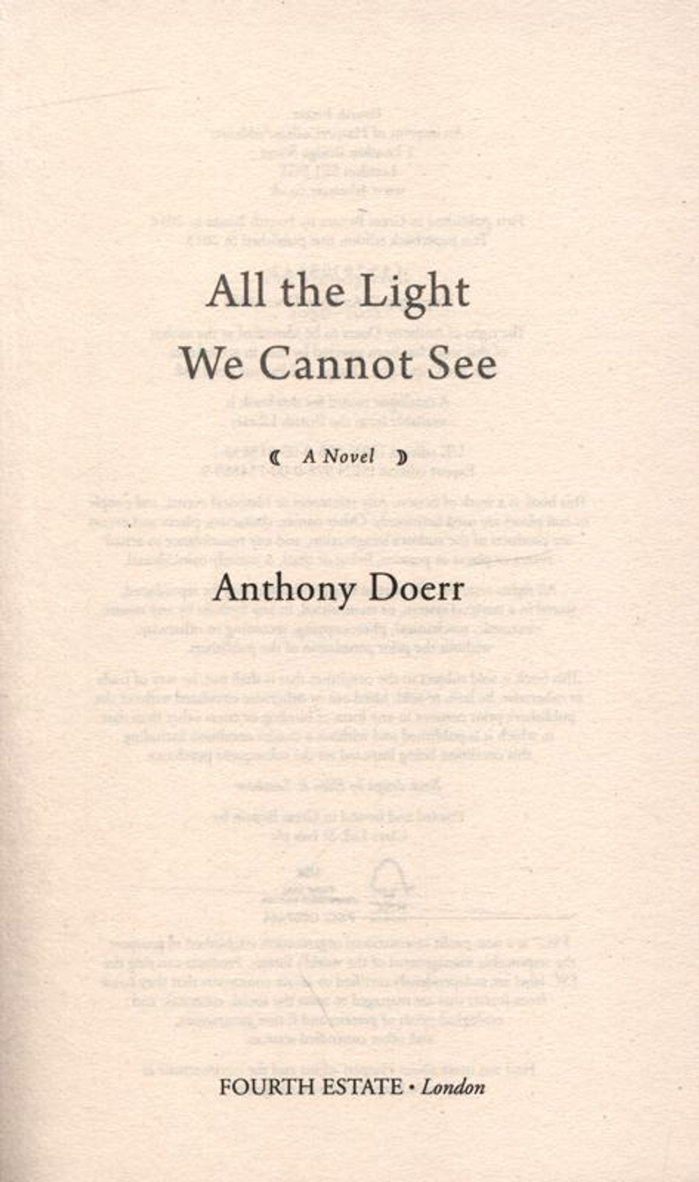 All the Light We Cannot See