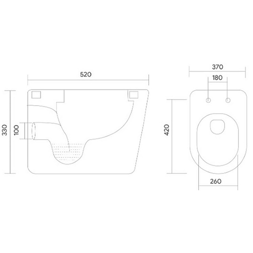 Унитаз Aquatek Альфа AQ1910-00 подвесной с сиденьем Микролифт