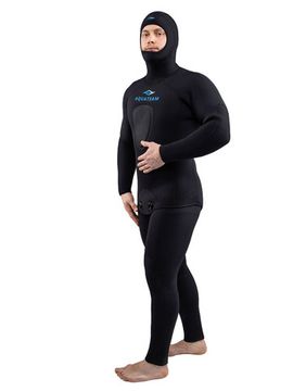 Гидрокостюм AquaTeam Hunter из неопрена Heiwa 5 мм Черный