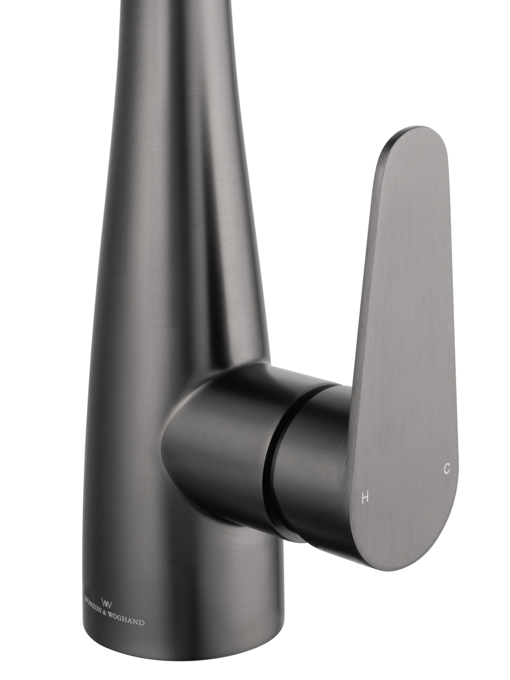 Смеситель для кухни с выдвижным изливом WONZON & WOGHAND, Темный графит (WW-121E201B-BGG)