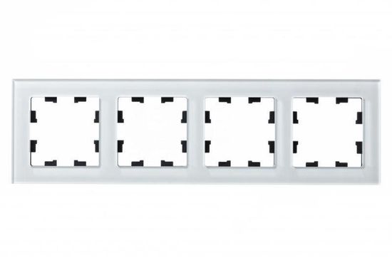 Рамка 4-м AtlasDesign Nature стекло бел. SE ATN320104