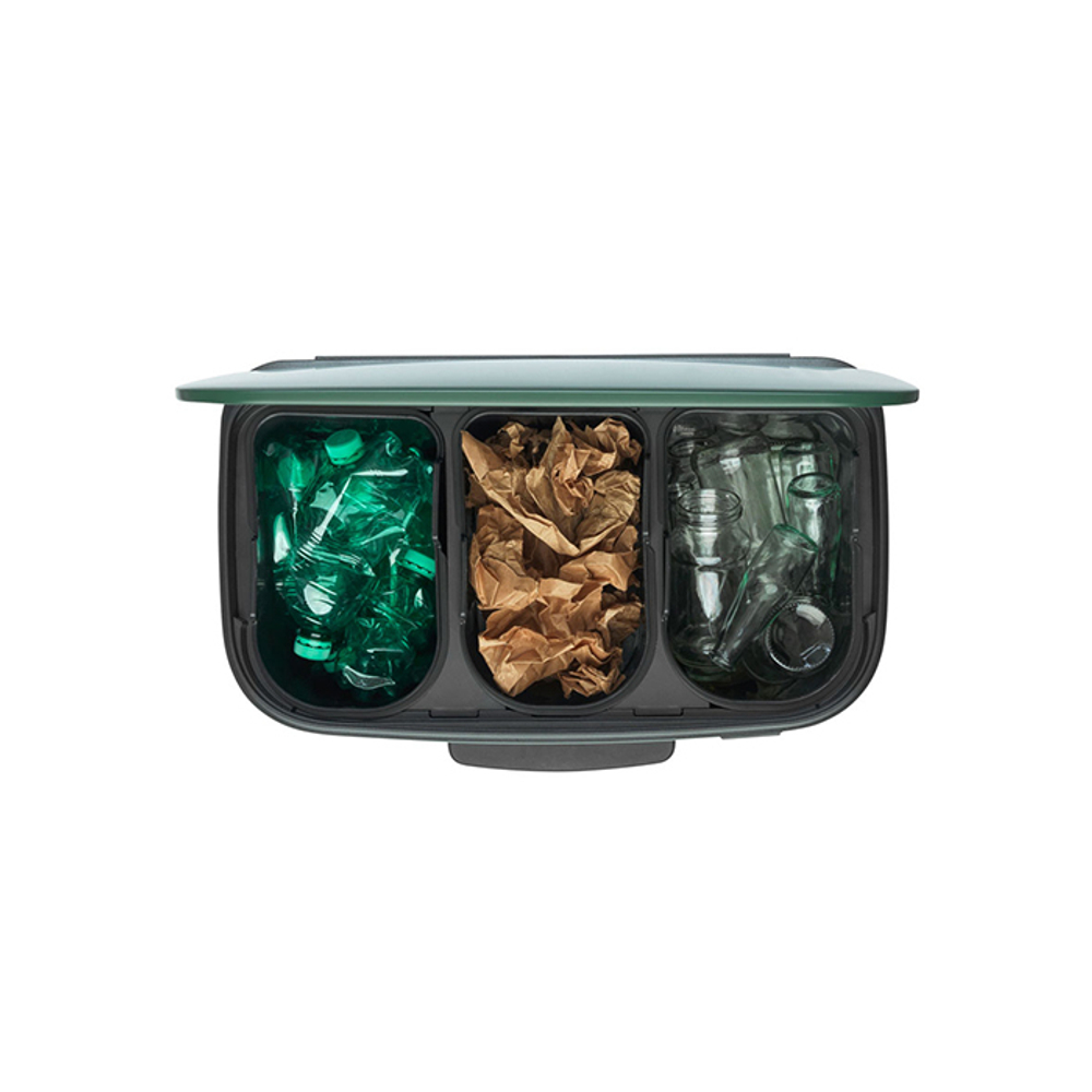 Мусорный бак Bo Pedal Bin 3x11л Brabantia Зеленая сосна