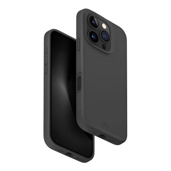 Чехол Uniq Lino MagSafe для iPhone 16 Pro Max серый (IP6.9P(2024)-LINOHMGRY)