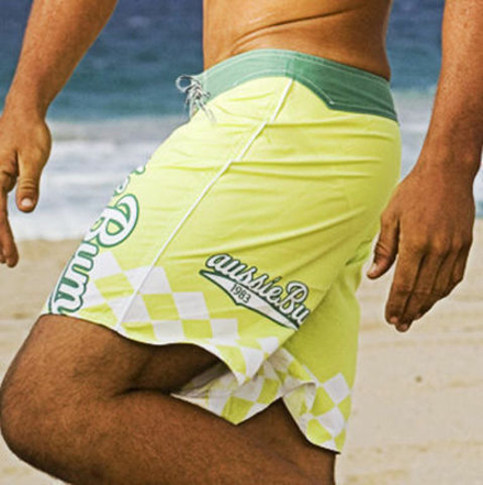 Мужские плавательные шорты салатовые Aussiebum Surf Shorts Broadbeach