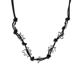 Чокер "Кларкия" в родиевом покрытии из коллекции "Gammi" от Jenavi с замком карабин