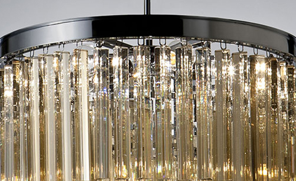 Люстра Odeon 10B chrome/amber