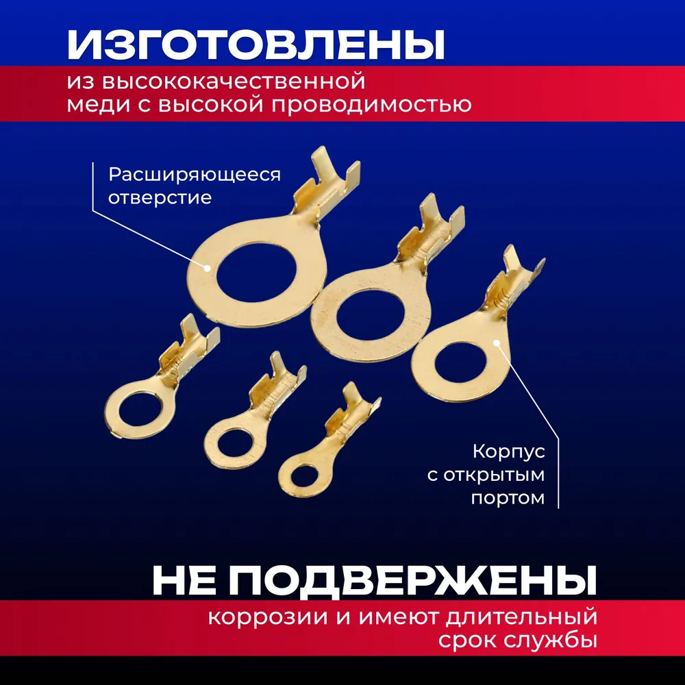Кольцевые наконечники обжимные клеммы