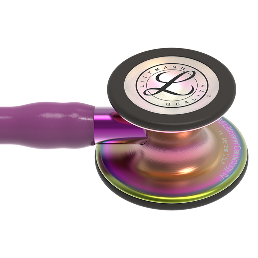 Стетоскоп Littmann Cardiology IV, сливовый, радужная акустическая головка, фиолетовый ствол (6205)