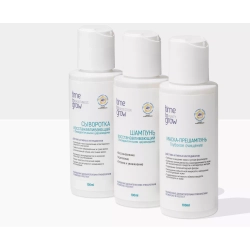 «Дорожный набор». Маска-прешампунь, шампунь и сыворотка в наборе из флаконов по 100 мл.