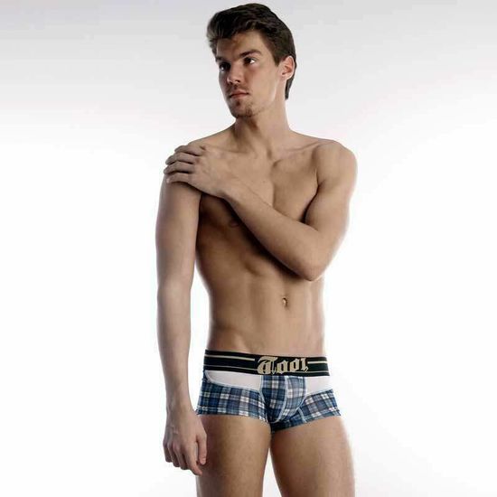 Мужские трусы хипсы TOOT Check Boxer Blue TT00018