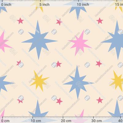 Пастельные звёзды на телесном фоне by illygree  492 DPI