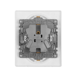 Розетка двойная с заземлением без шторок в сборе 16А 250В белый ETIKA Legrand
