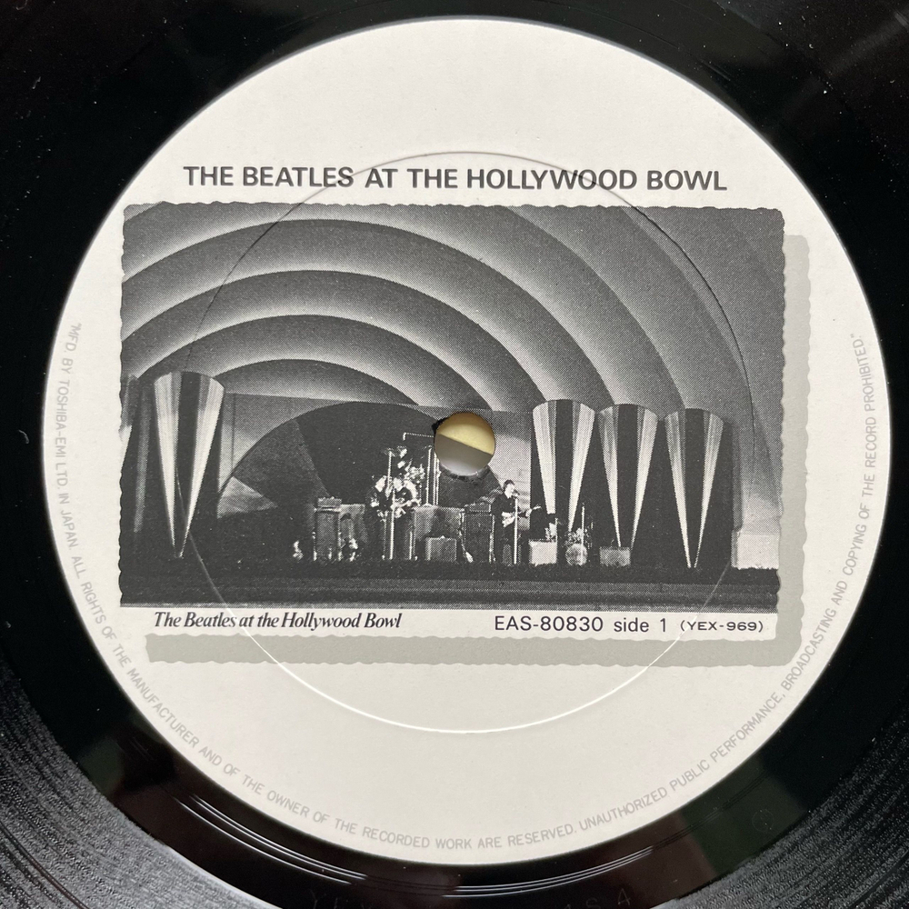 Винтажная виниловая пластинка LP The Beatles At The Hollywood Bowl (Япония 1977) (Оби)