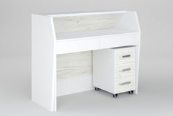 Стойка администратора DESK с тумбой на колесах