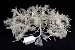 Занавес с мерцающим диодом 2*3 м., 220V, 320 зеленых LED ламп, соединяемый, прозрачный провод, Winner Light (G.03.5T.320+)