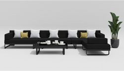 Hacienda, набор антрацит/черный, алюминий