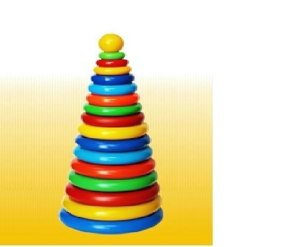 Пирамидка "Супергигант" 16 колец (Пластмастер)