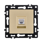 Розетка Ethernet RJ45 Cat.6, золотой Kollinger Asthetik AS-017GD