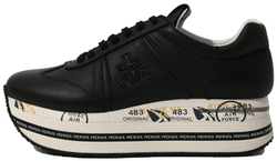 Premiata Beth черные кожаные