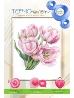 Термонаклейка на одежду, термопринт Тюльпан