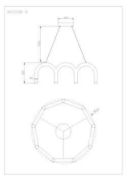 Подвесная люстра Arte Lamp WARHOL