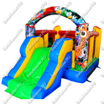 Детский надувной батут "Детская смекалка с принт печатью"