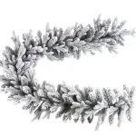 Хвойная гирлянда заснеженная "La Feston" литая+пвх