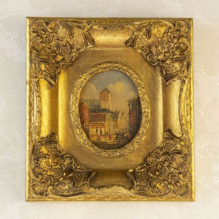 Винтаж: Картина «Городской Пейзаж»